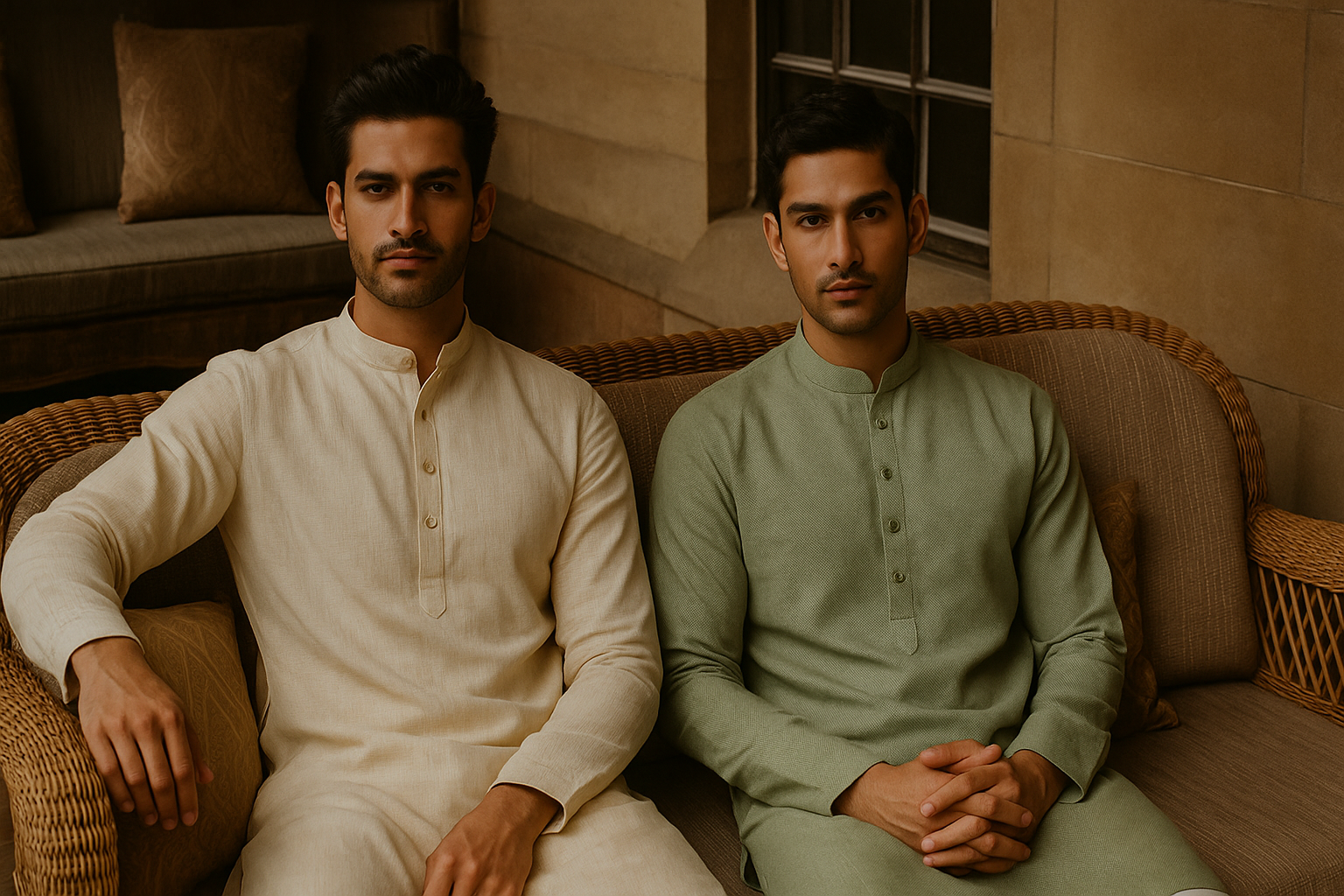 Traditional men's wear elegance
